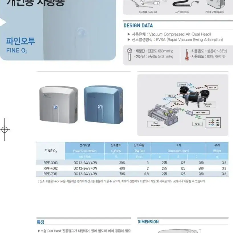 파인오투 산소발생기 (암치료/예방)