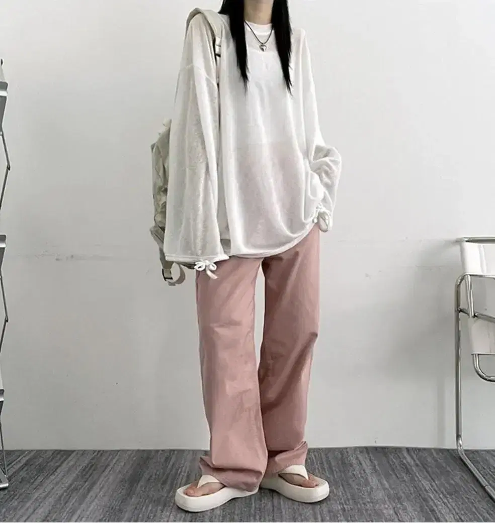 Rope See-through Boxy Fit Knit