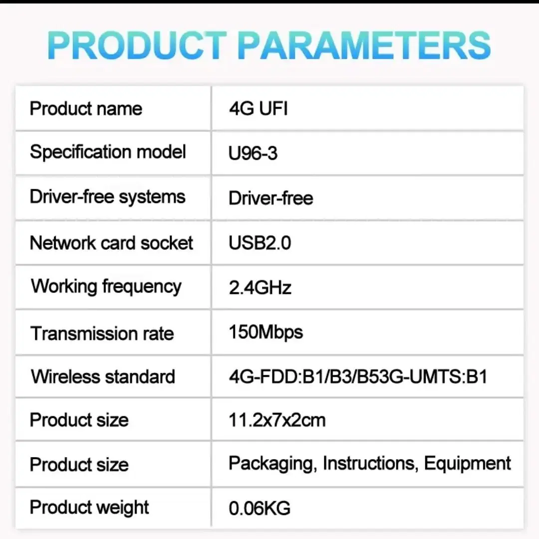 4G LTE 무선 와이파이 라우터