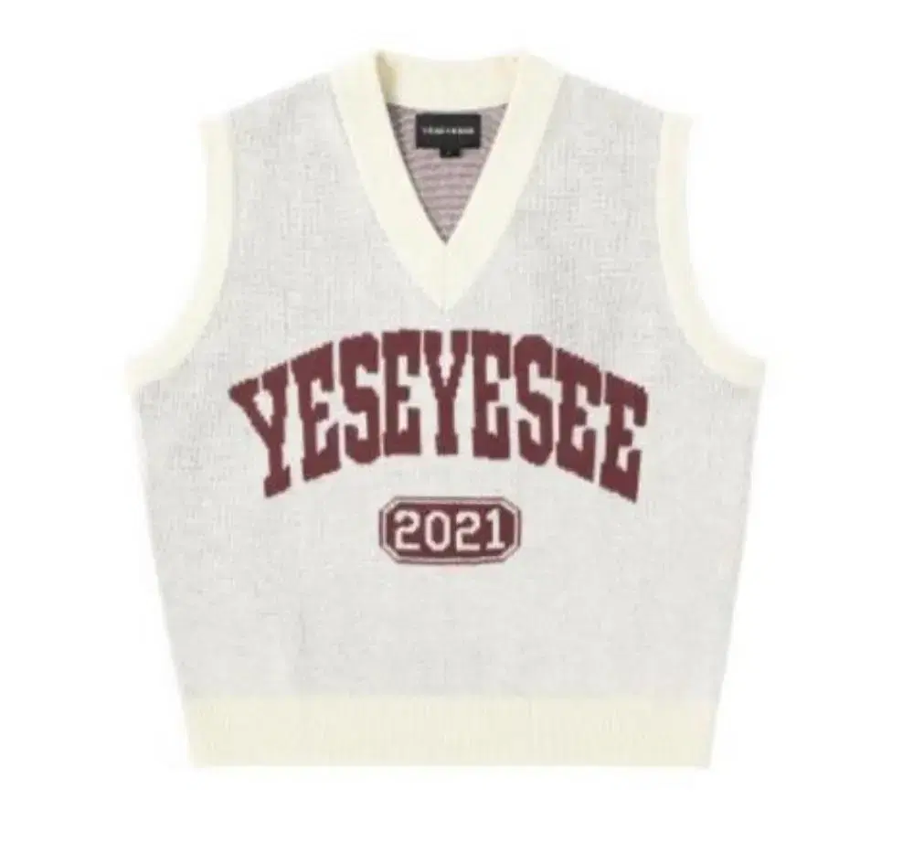 Yeseyesee vest ivory 예스아이씨 니트 베스트 아이보리 L