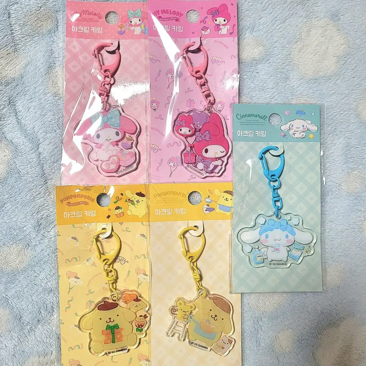 [Genuine] Sanrio Luxury acrylic keyring /Sinamorol/Pom Pom Purin/My Melody