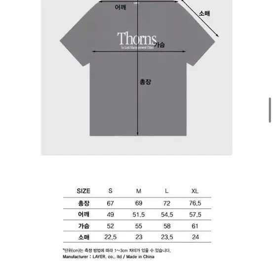 Lmc thorns 오버핏반팔 L