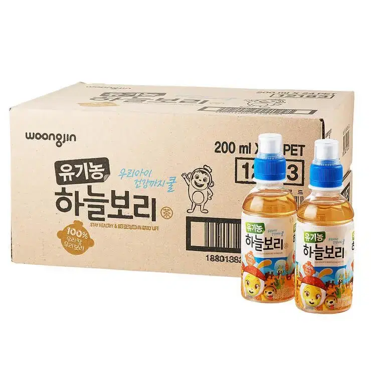 코코몽 유기농 하늘보리 200ml x 48개