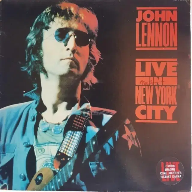 JOHN LENNON - LIVE IN NEWYORK CITY LP