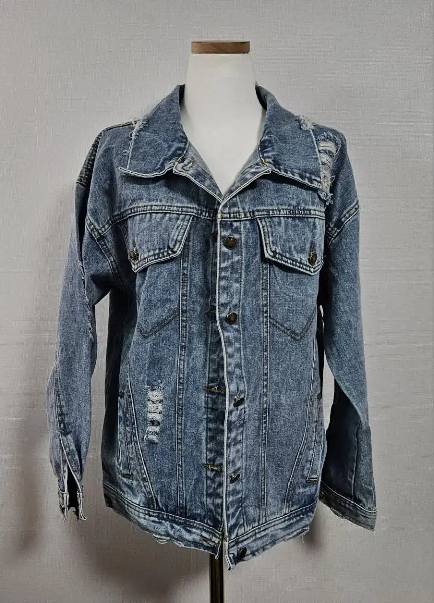 Destroyed Denim Jacket (New Item)