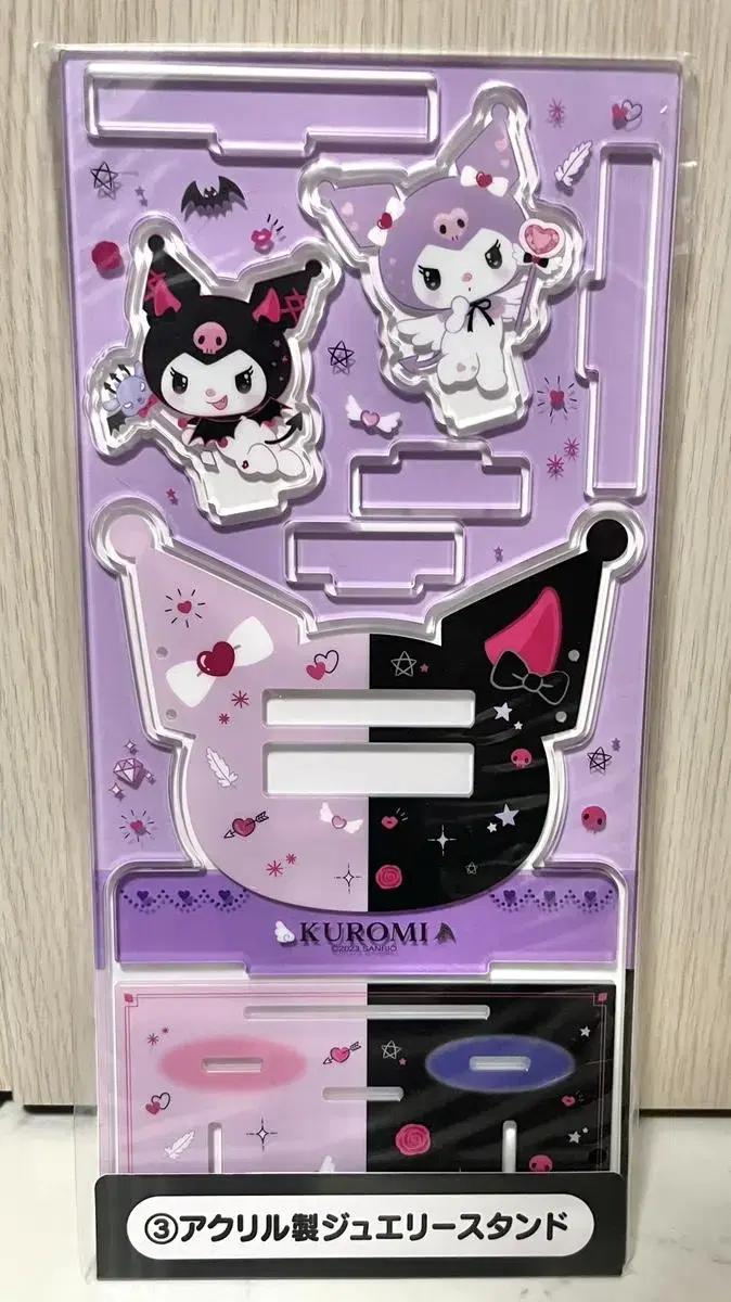 Sanrio Kuji Kuromi Angel Devil Acrylic Stand AccessoriesStorage