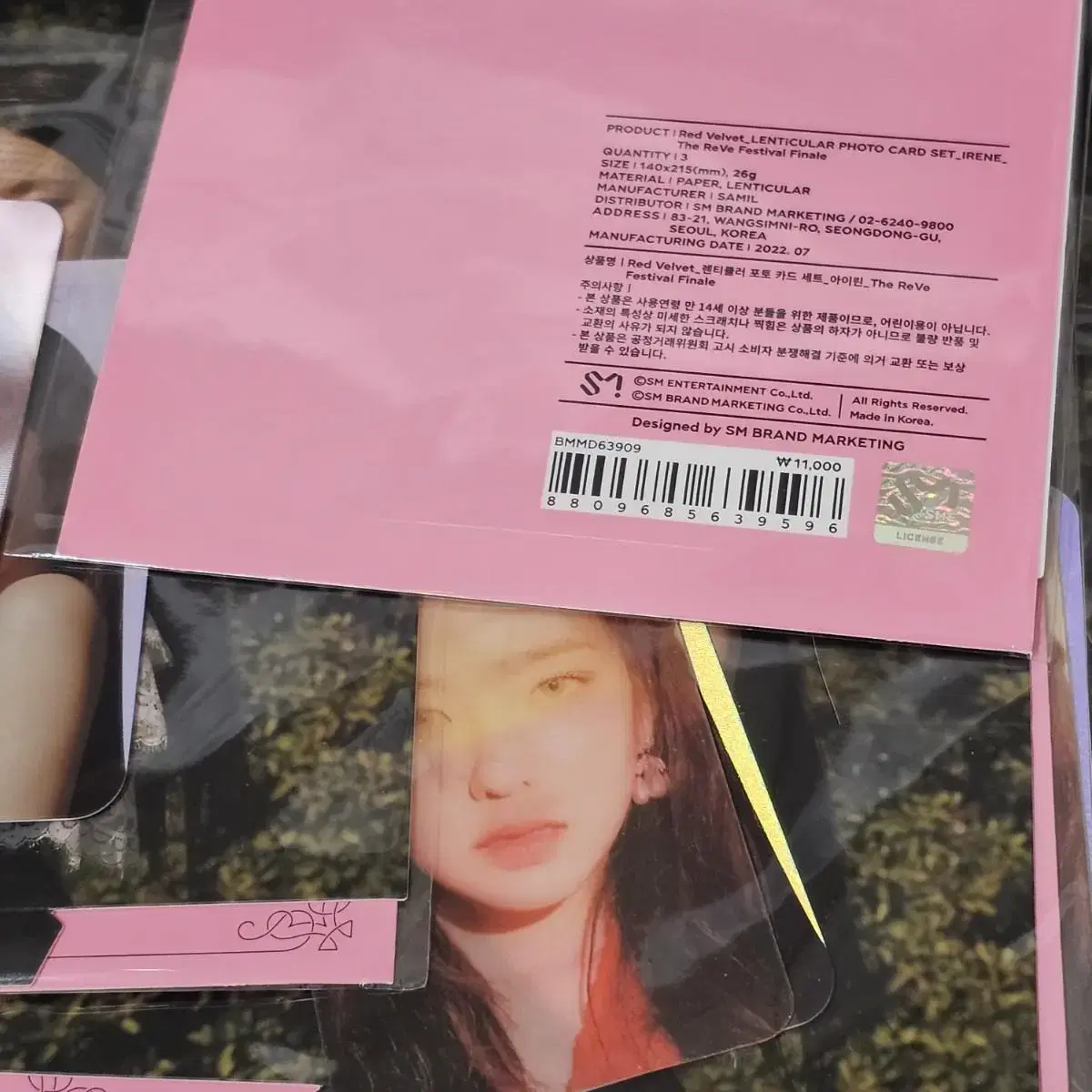 레드벨벳 아이린 LENTICULAR 포카 세트 미개봉