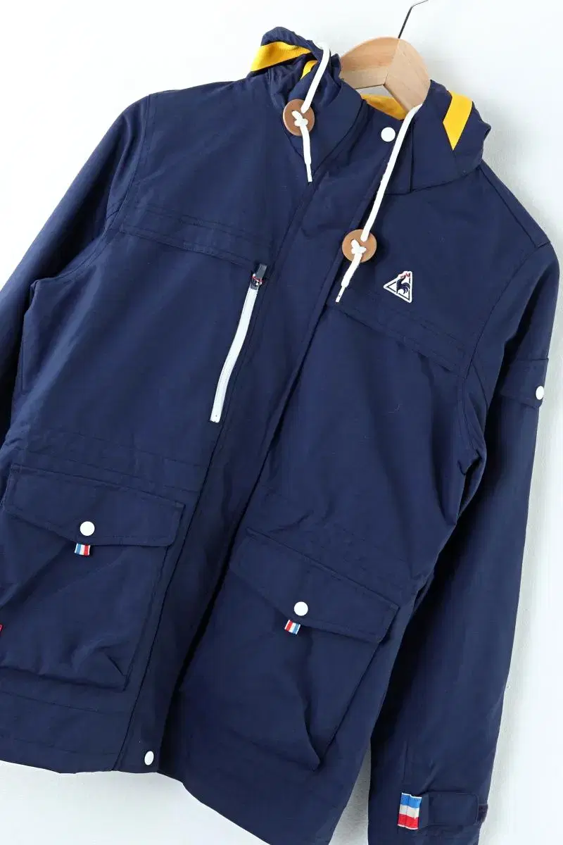 (M) Le Coq Zip-up Windbreaker Jacket Old School Navy Unique EO Vintage