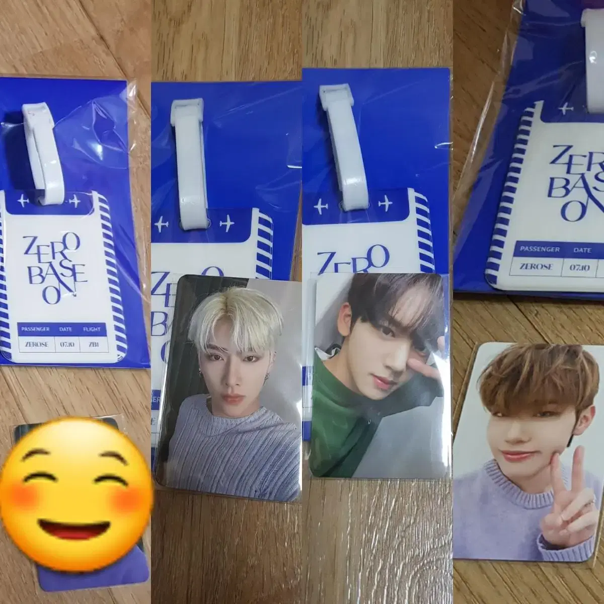 Zerobaseone Luggage tag yujin.jiung. Ricky. Taerae.