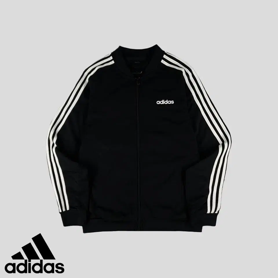 Adidas Black White Tricolor Sideline Spell Logo BloomType Track Top Zip Up