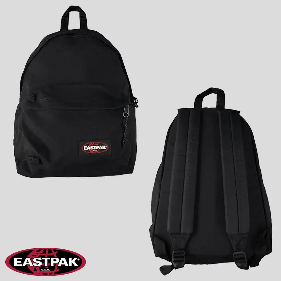 Eastpacks Black Logo Patch AUTHENTIC Backpack Dey Backpack Backpack Bookbag