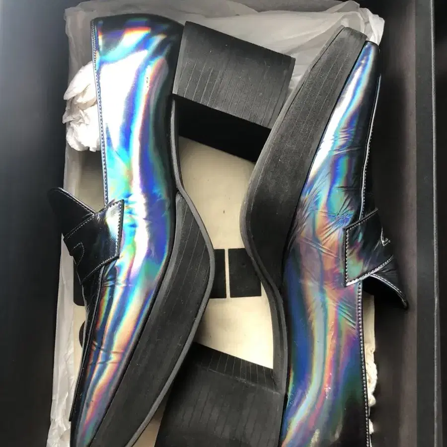 MSCHF hologram penny loafer 240 미스치프로로퍼