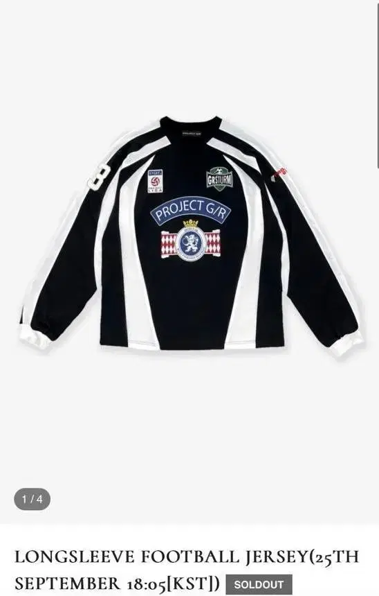 [2]Project GR Grimes Long Sleeve Black Football Jersey