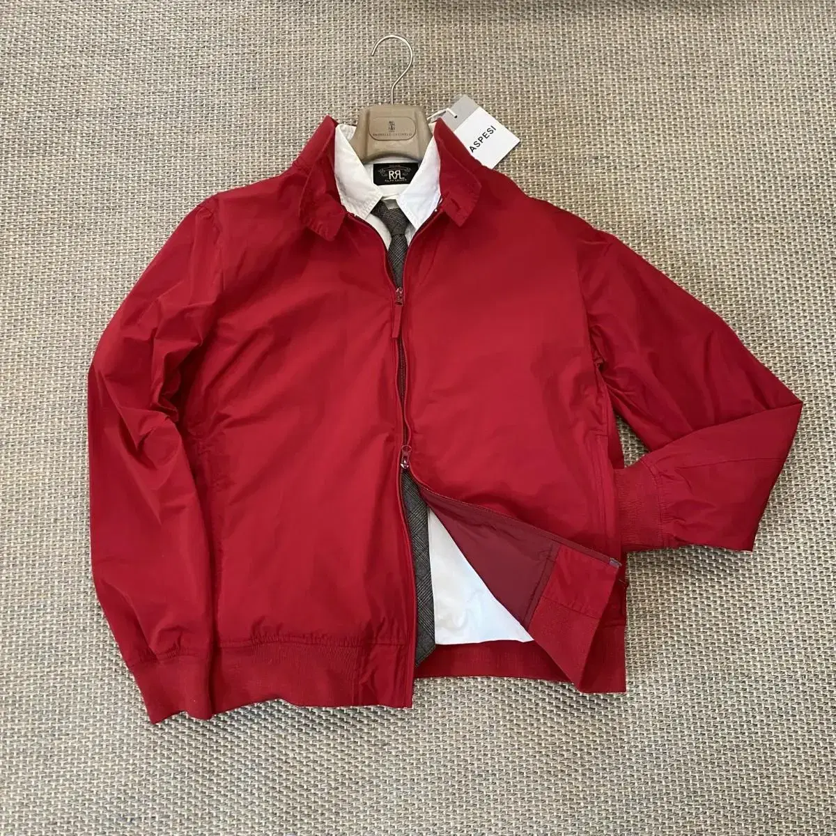 ASPESI Aspesi Super Lightweight James Dene Red Bloom Jacket