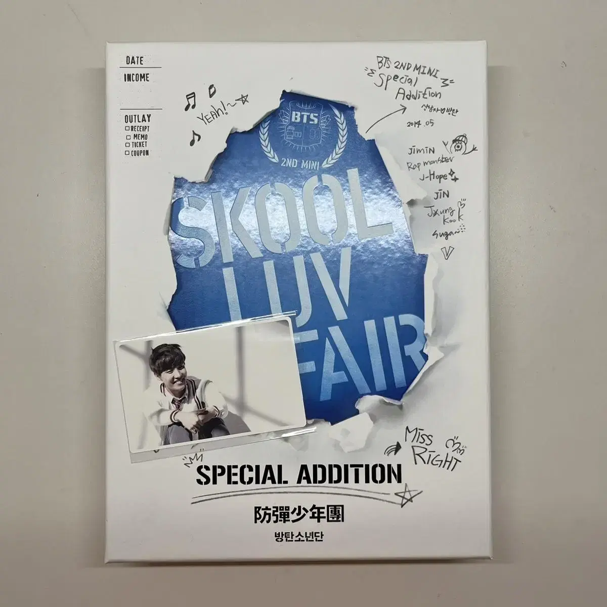 Bangtan Schoolyard Affair special album DVD photocard Hoseok j-hope Fulbak