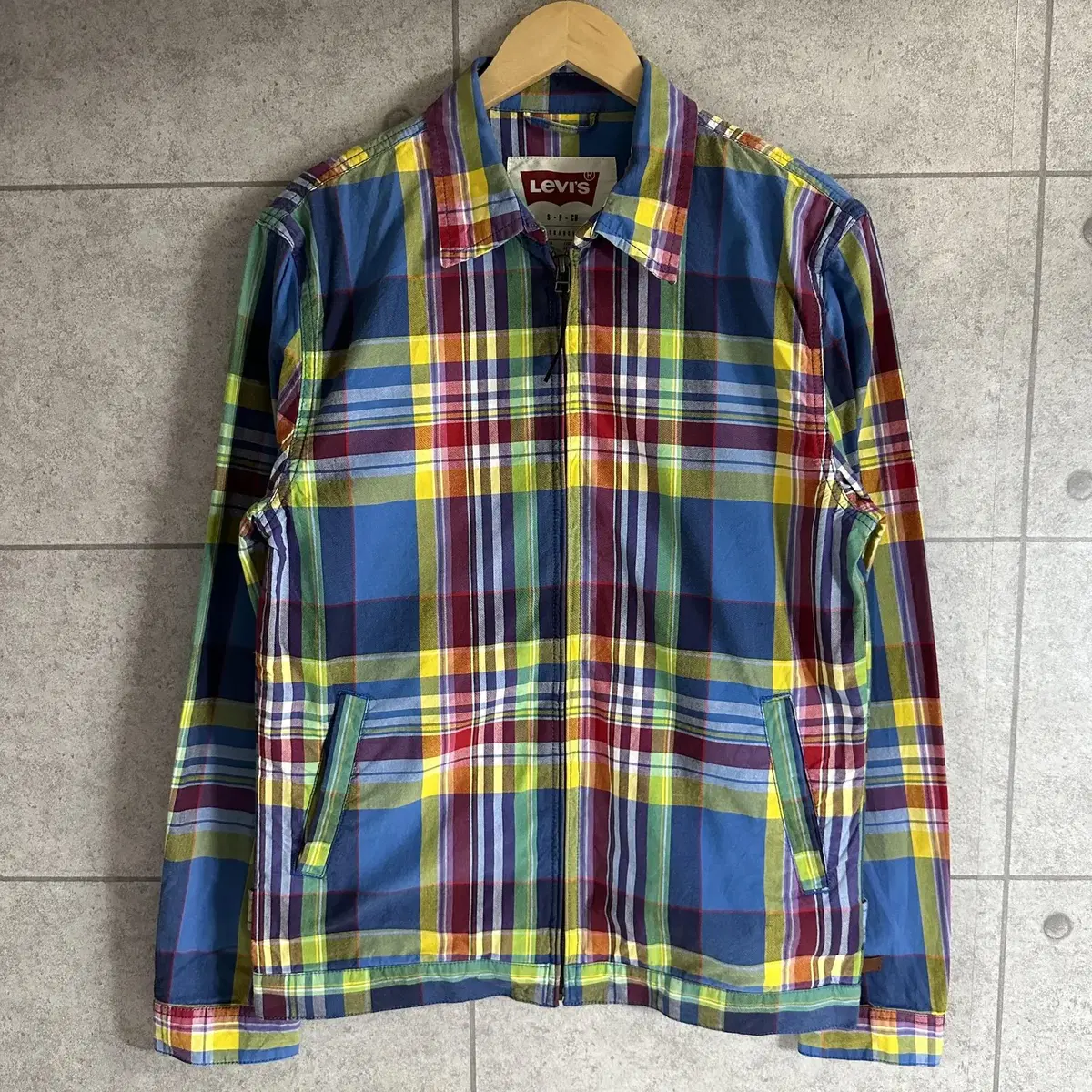 [S] Levi's Madras Check Cotton Bloom Herrington Jacket 6514