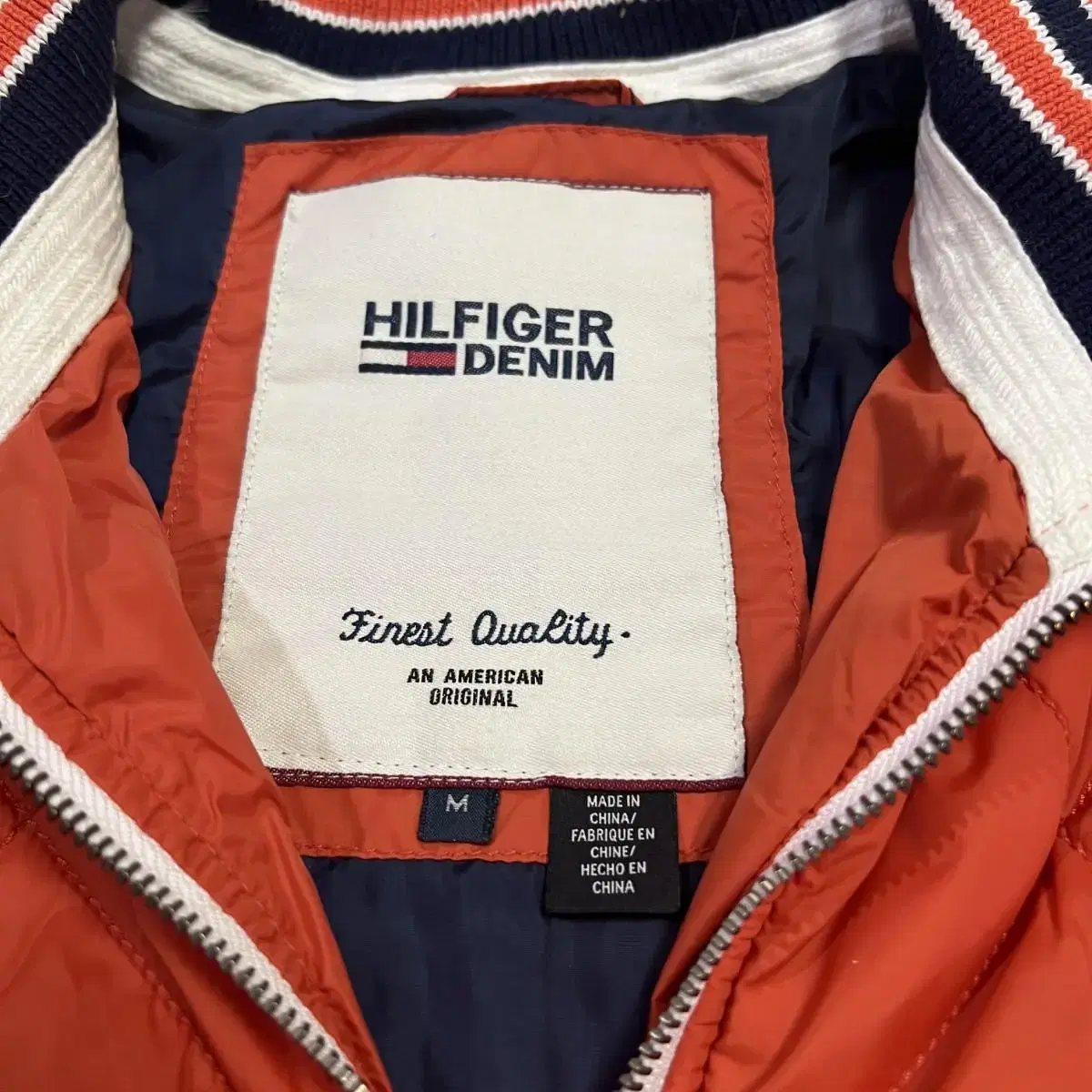 Tommy denim 경량패딩 점퍼