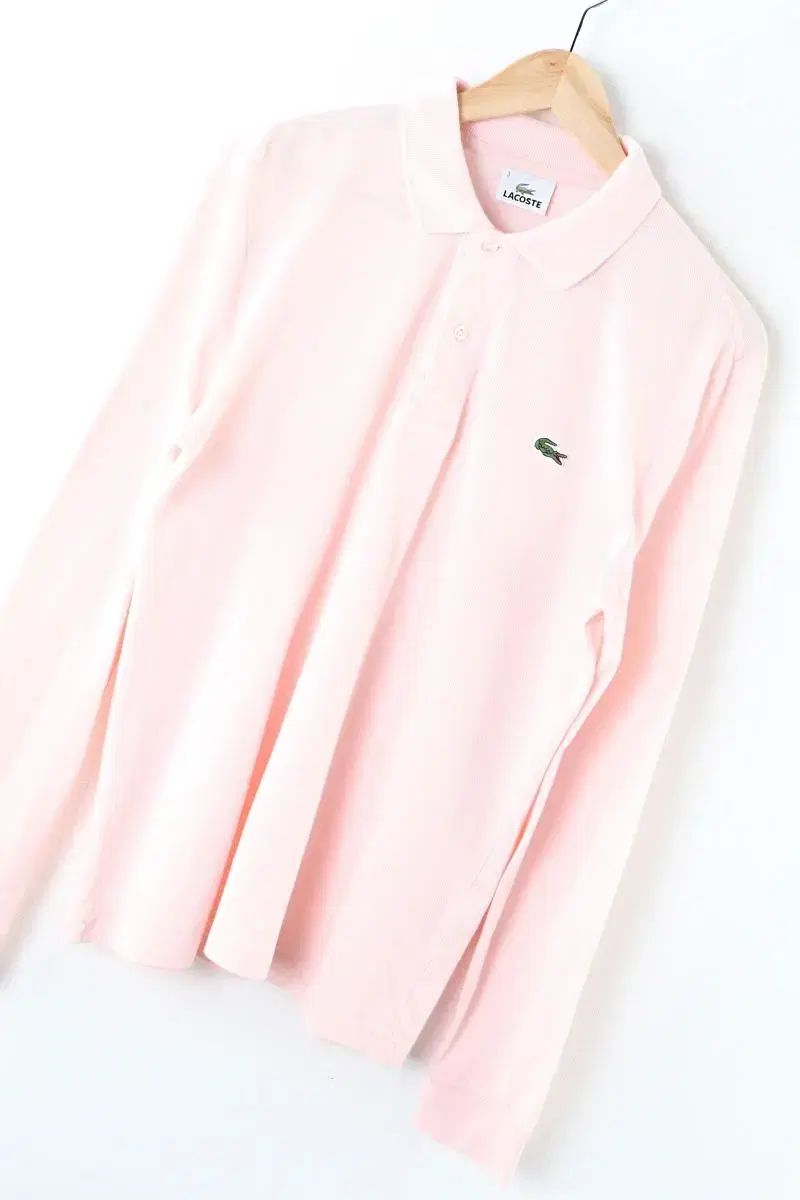 (XL) Lacoste kara Long-sleeved T-shirt plain solid white