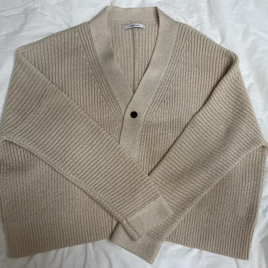 le17septembre Linen cardigan baige