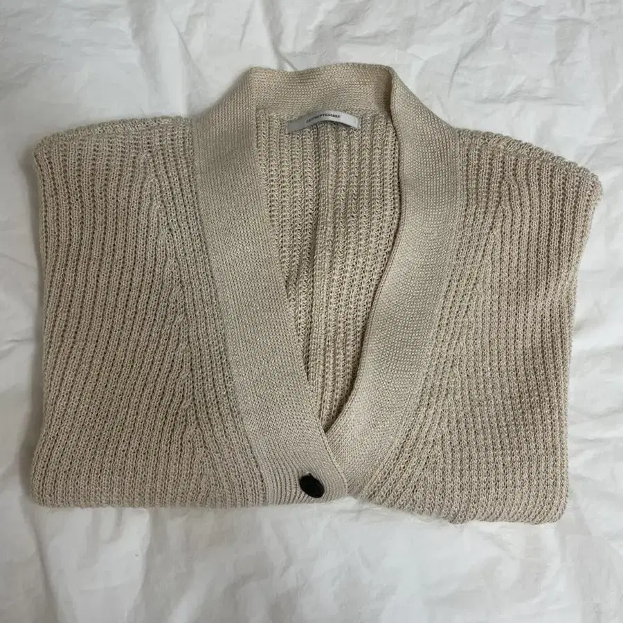 le17septembre Linen cardigan baige