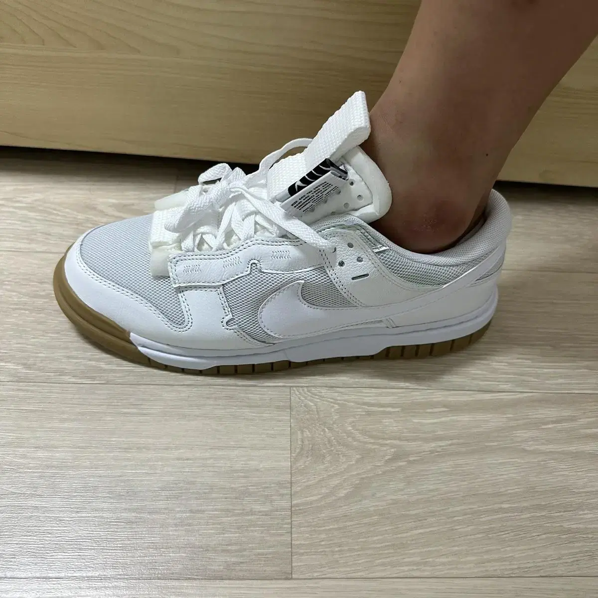 (매장정품) NIKE AIR DUNK JUMBO 써밋화이트 270 새상품