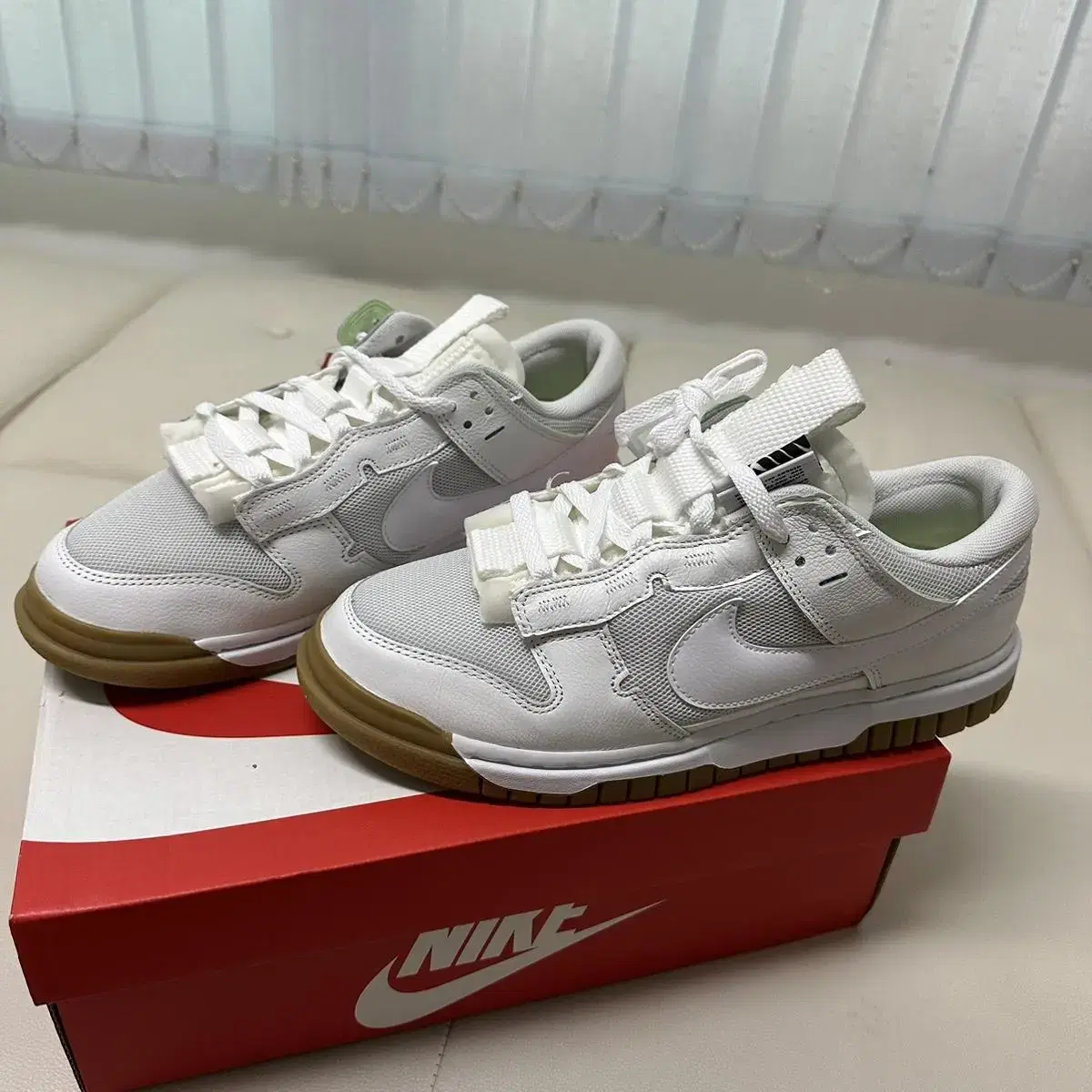 (매장정품) NIKE AIR DUNK JUMBO 써밋화이트 270 새상품