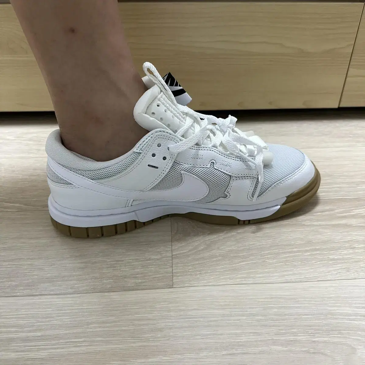 (매장정품) NIKE AIR DUNK JUMBO 써밋화이트 270 새상품