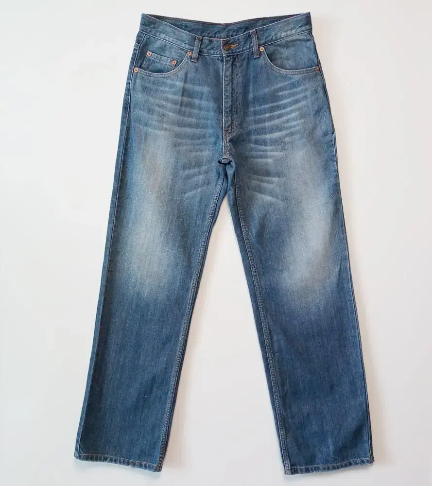 Levis Jeans Size 32 Straight Wash Vintage Men's Denim Pants X6134