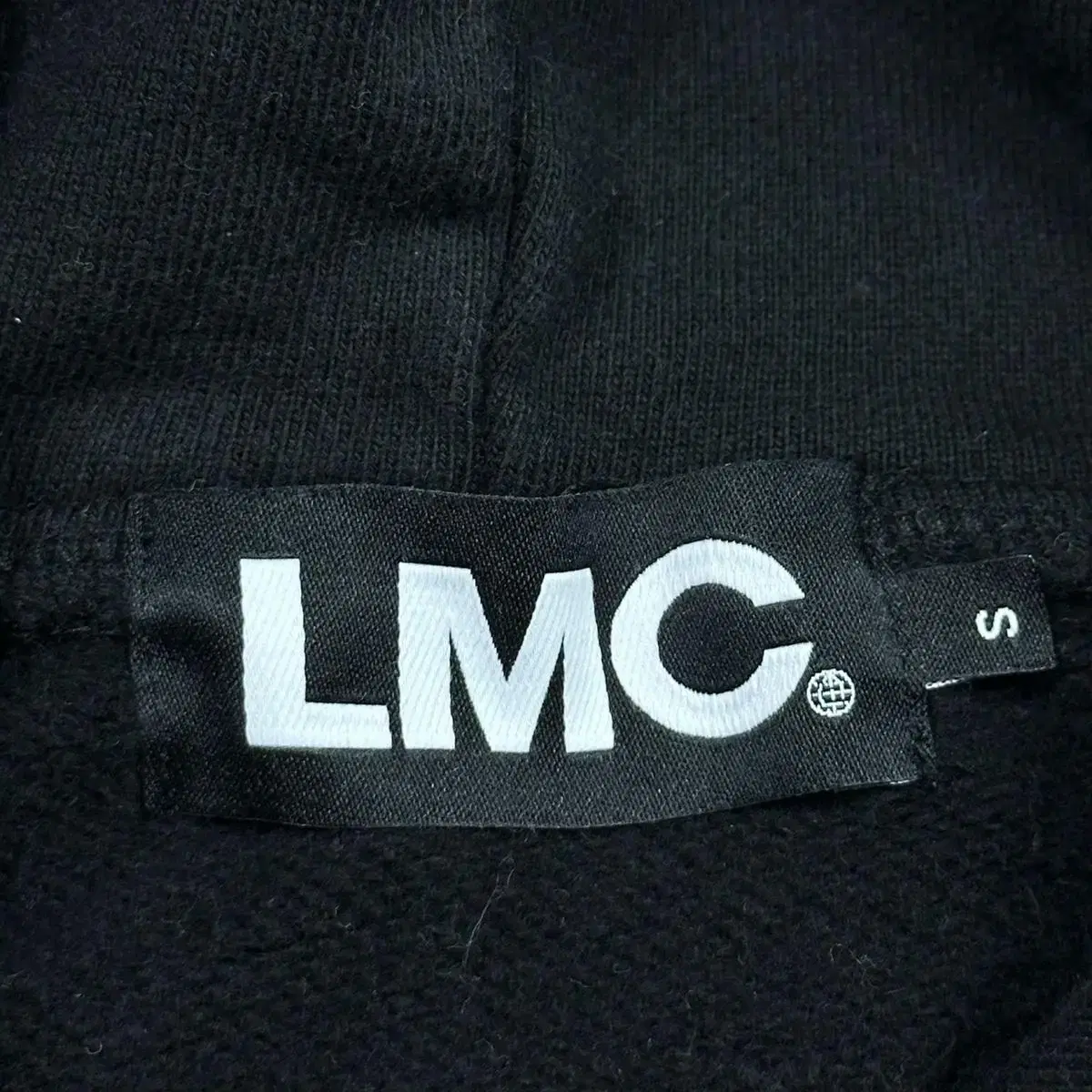 LMC (엘엠씨) 헤비 코튼 블랙 후드 티 (M)