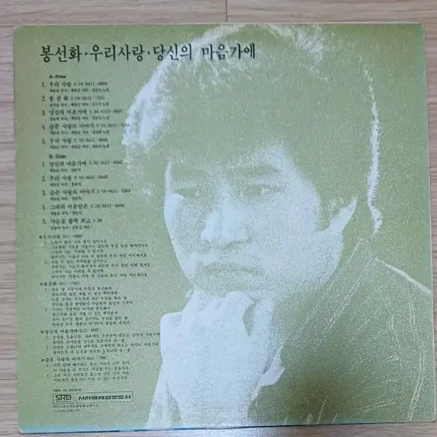 봉선화 LP 김승덕/정경화/채은옥