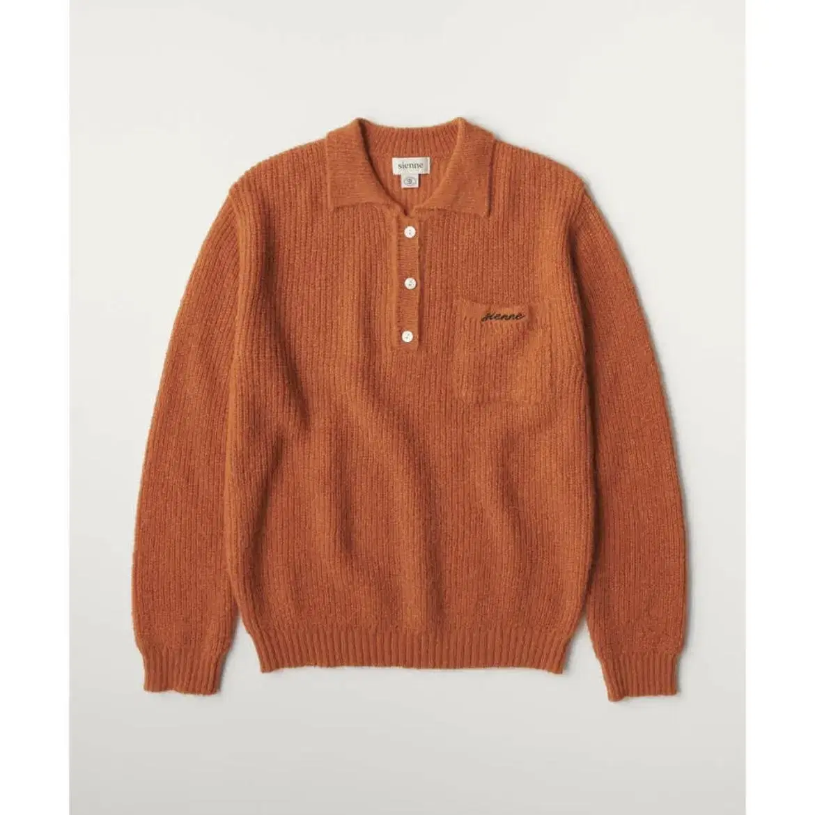 [시엔느] Symbol Stitch Knit (Tangerine)