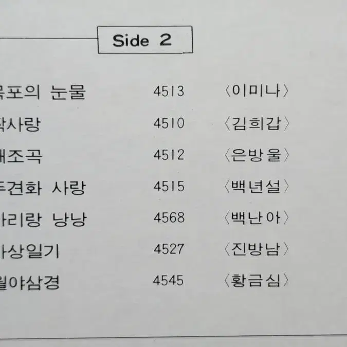 그리운 노래극장 제1집 LP