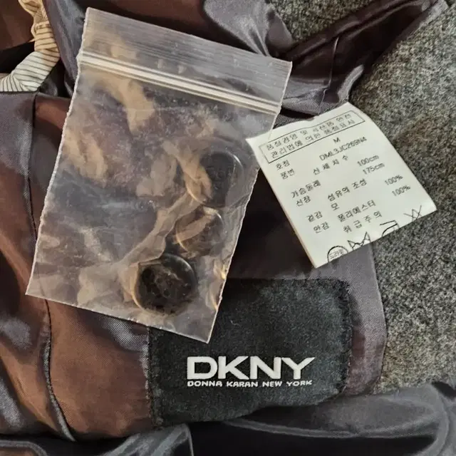 DKNY 남자 그레이 모직코트 미디움사이즈