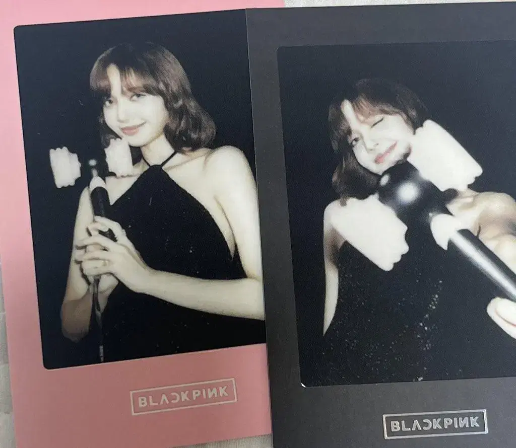 black pink lightstick ponbon lisa photocard pola