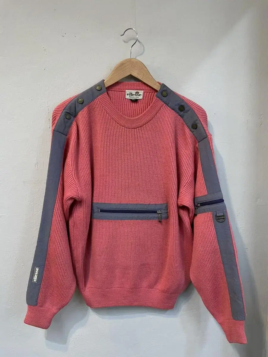 L) Elise Pink Wool Knit