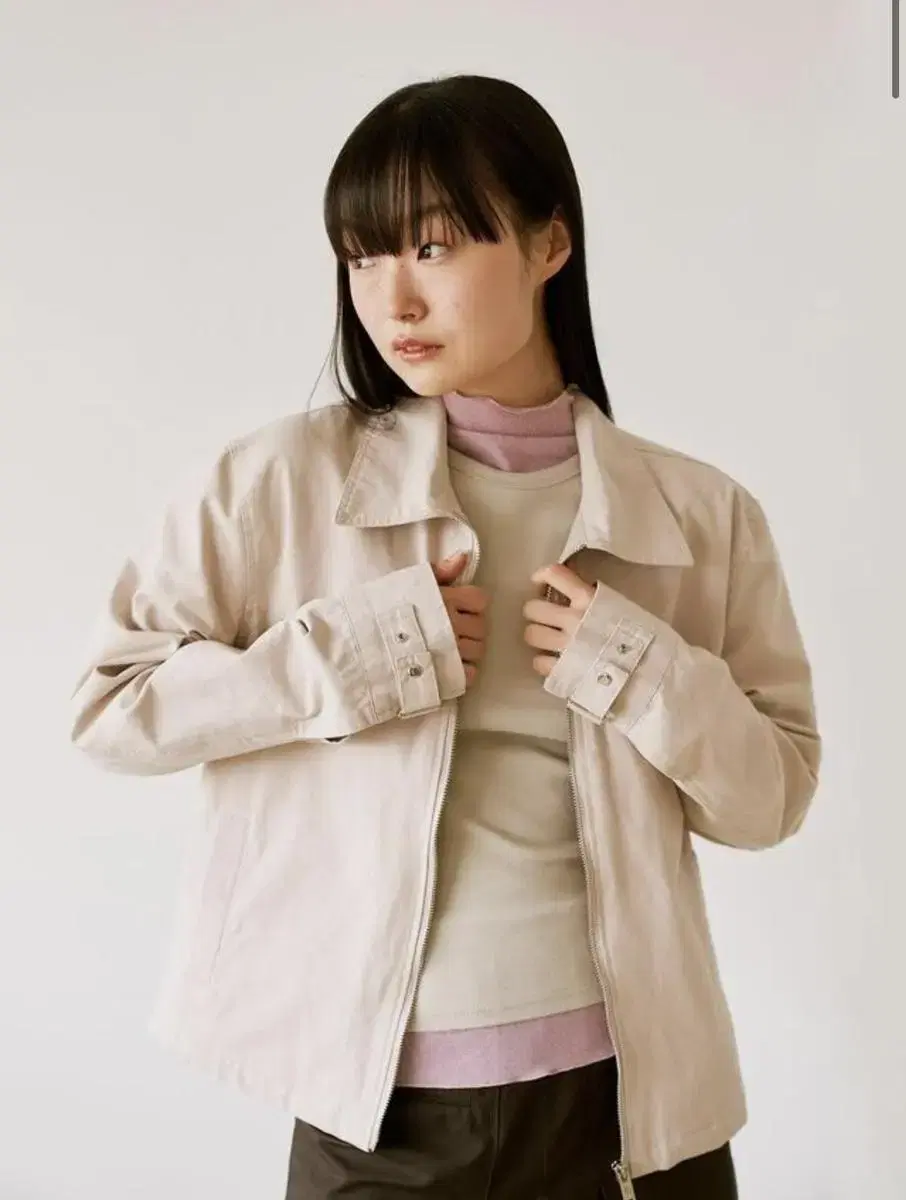 Ouro cotton jacket 아우로 워싱코튼자켓(크림색)