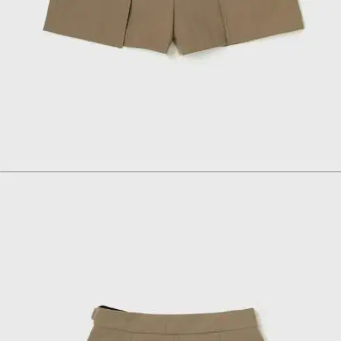 씨에씨 BUTTON PLEATS SHORTS 카멜s사이즈