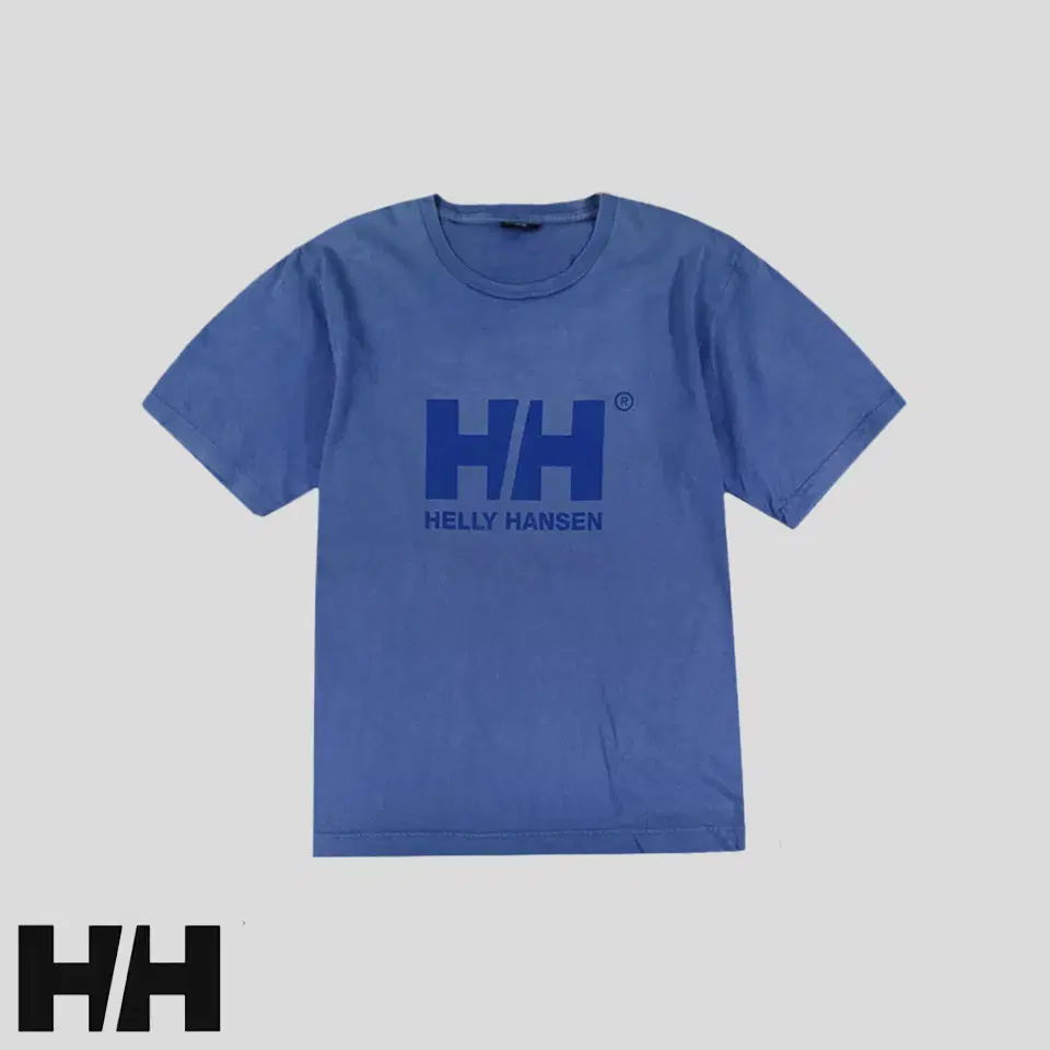 Helli Hansen Helli Hansen Smoke bloo Mid Logo Big Print Cotton100 Short Sleeve T-Shirt