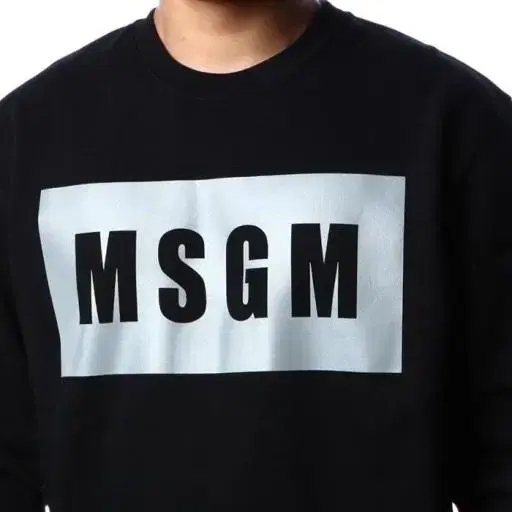 MSGM 스카치 박스 로고 맨투맨 / 남여공용 M