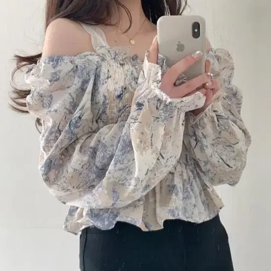 미니포에 sea blouse