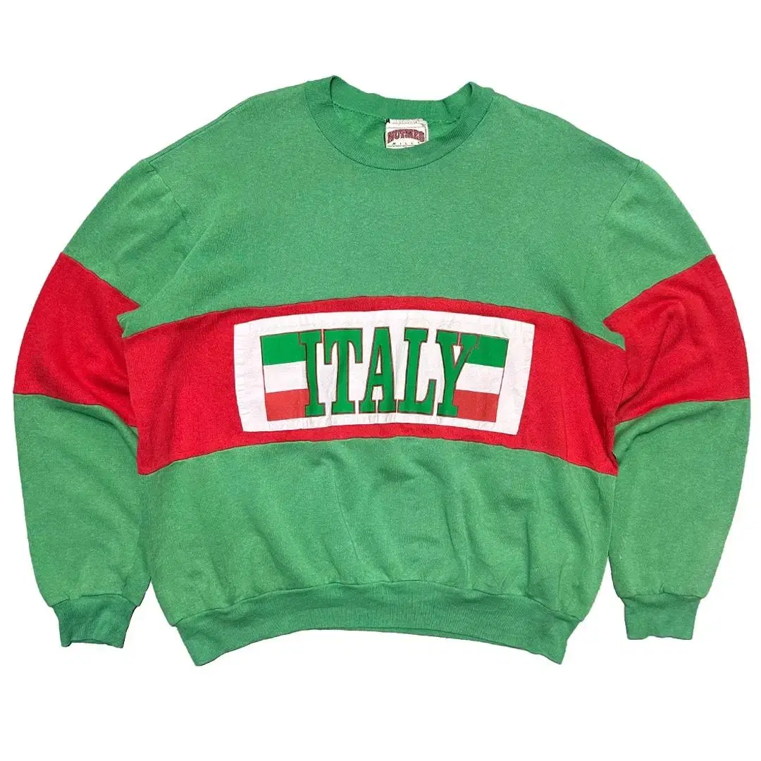 90s Italian Printed 50/50 Sweatshirt MADE IN USA