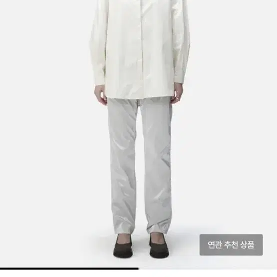 아모멘토 SILVER STRAIGHT PANTS (SILVER)