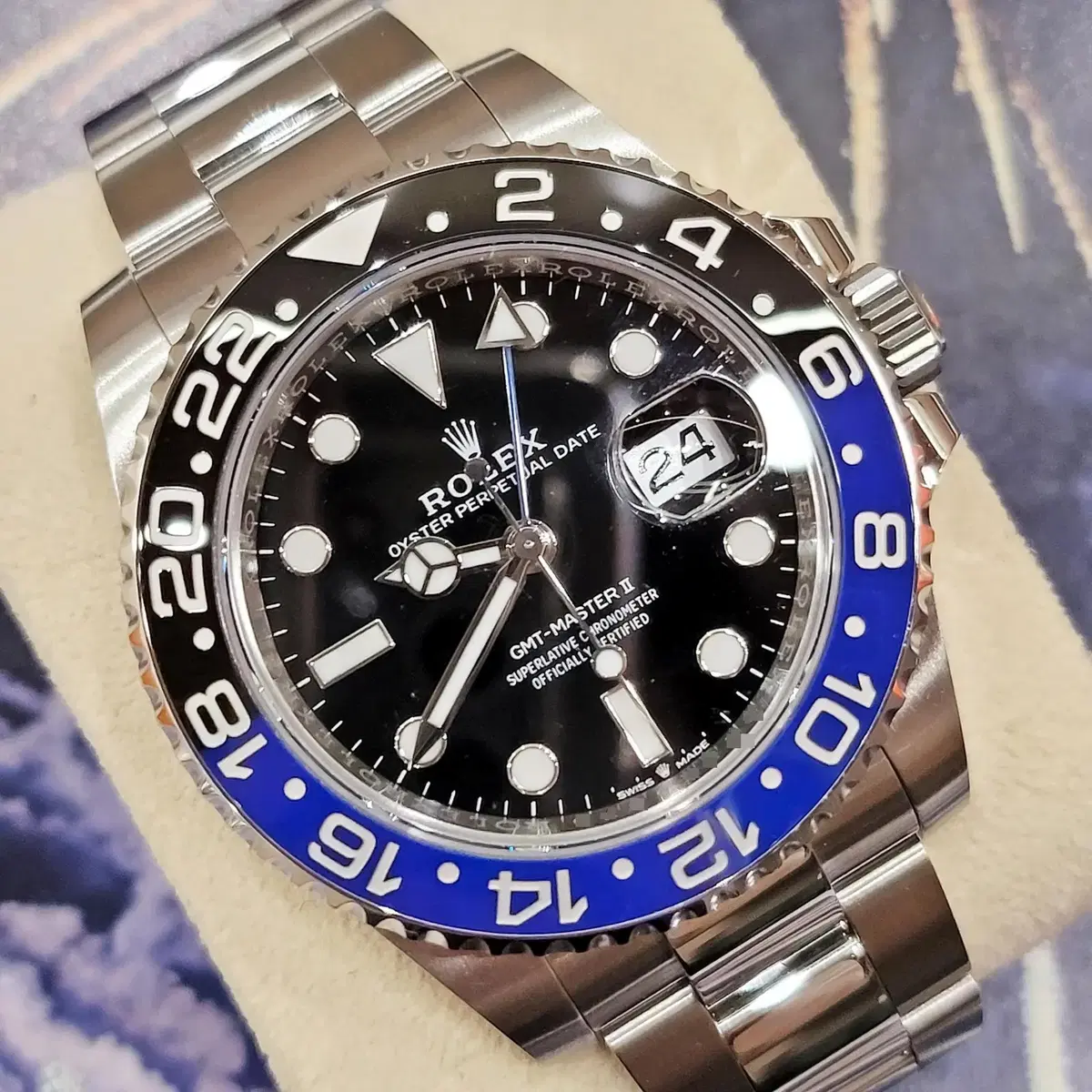 [40MM] 롤렉스 GMT마스터2 배트맨 스틸 24년 새상품