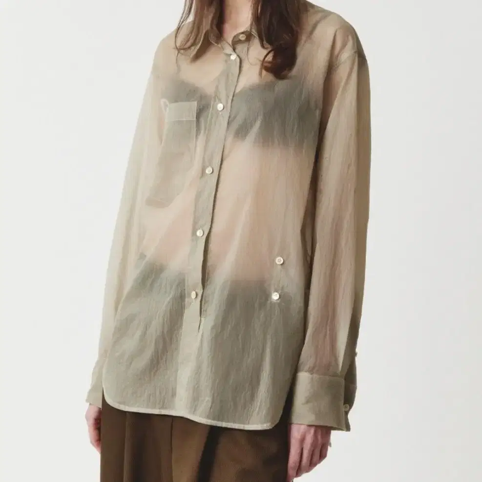 세터우먼) sarno 2way sheer shirts