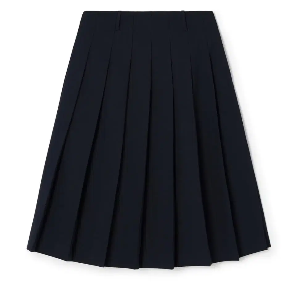 문선 플리츠 스커트 - Low Rise Pleats Skirt / Nav