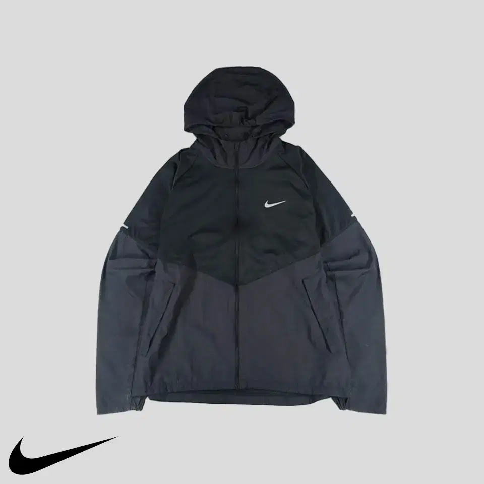 Nike Nike Running Black Tonal Reflective Swoosh Windbreaker Windbreaker