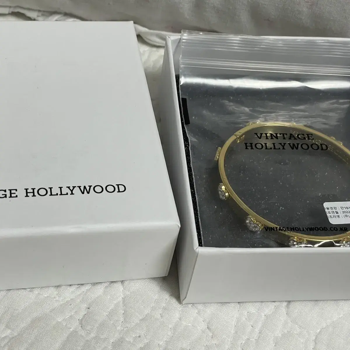 빈티지할리우드 뱅글팔찌 Heart Bangle Bracelet_VH227