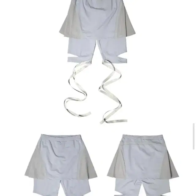 오호스 치마 Flare Skirt Shorts / Grey