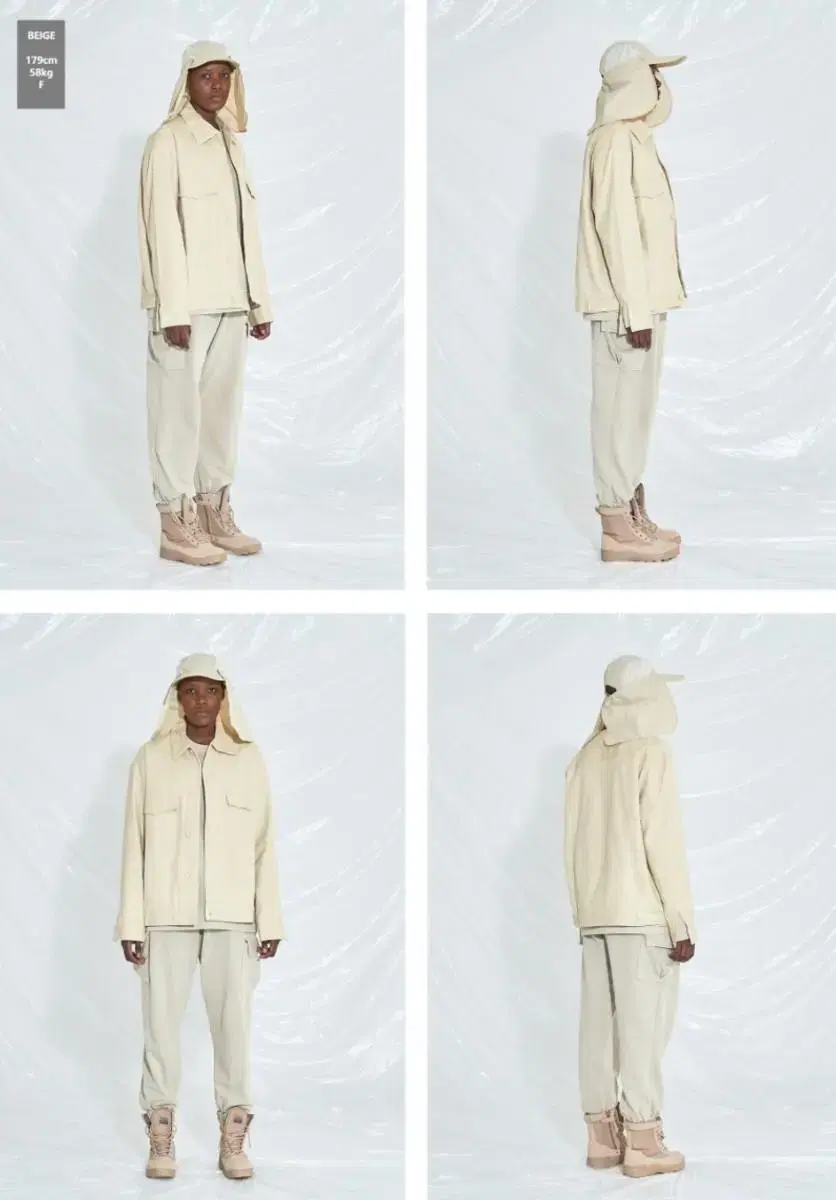 Irony porno white cotton jacket beige