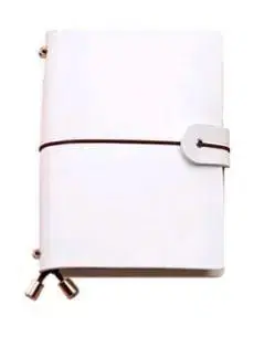 Stickerland Leather Diary White